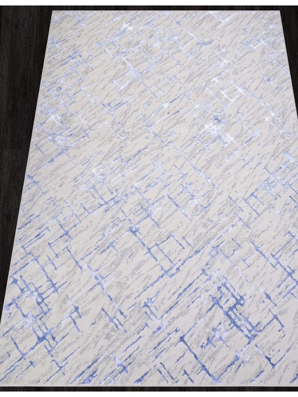 Ковер F164 - CREAM-BLUE - Прямоугольник - коллекция LIMAN