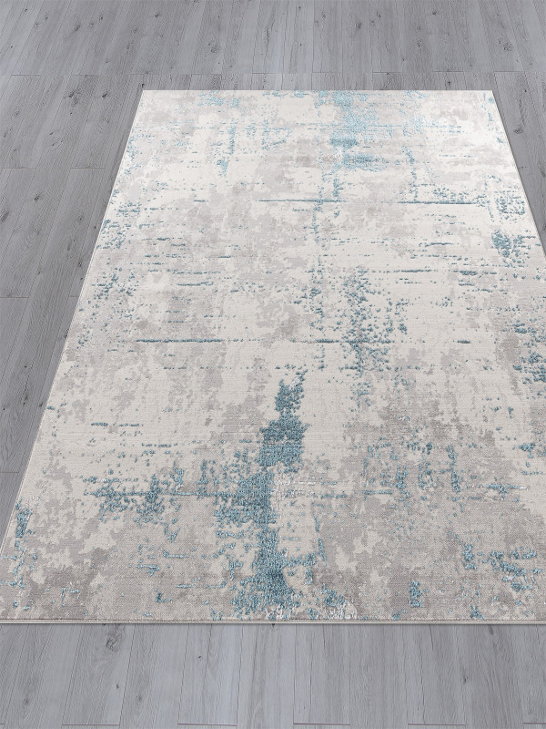 Ковер F169 - CREAM-D.BLUE - Прямоугольник - коллекция LIMAN