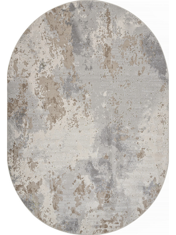 Ковер F171 - CREAM-GREEN - Овал - коллекция LIMAN