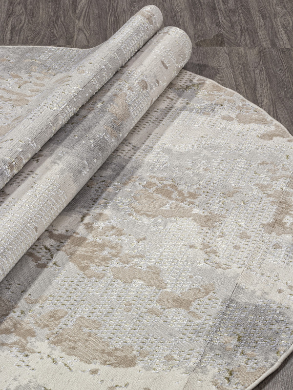 Ковер F171 - CREAM-GREEN - Овал - коллекция LIMAN