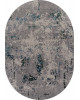 Ковер F477 - GRAY-BLUE - Овал - коллекция LIMAN