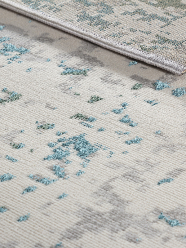 Ковровая дорожка F477 - GRAY-BLUE - коллекция LIMAN