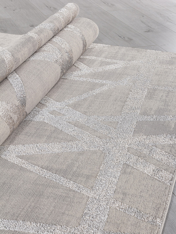 Ковер F478 - GRAY-BEIGE - Прямоугольник - коллекция LIMAN