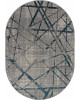 Ковер F478 - GRAY-BLUE - Овал - коллекция LIMAN