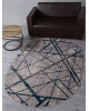 Ковер F478 - GRAY-BLUE - Овал - коллекция LIMAN