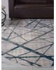 Ковер F478 - GRAY-BLUE - Овал - коллекция LIMAN