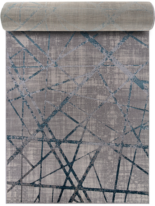 Ковровая дорожка F478 - GRAY-BLUE - коллекция LIMAN