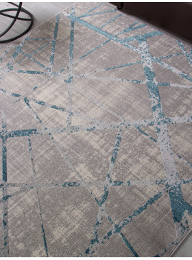 Ковровая дорожка F478 - GRAY-BLUE - коллекция LIMAN
