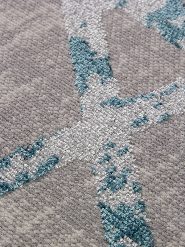 Ковровая дорожка F478 - GRAY-BLUE - коллекция LIMAN