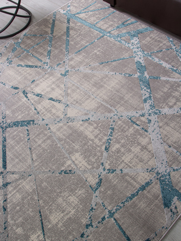 Ковровая дорожка F478 - GRAY-BLUE - коллекция LIMAN