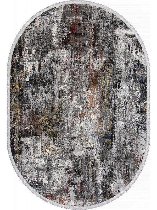 Ковер SI021M - MULTI / GREY - Овал - коллекция LISSABON