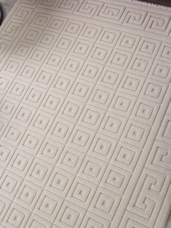Ковер L0009A - BEIGE / BEIGE - Прямоугольник - коллекция LOOPY