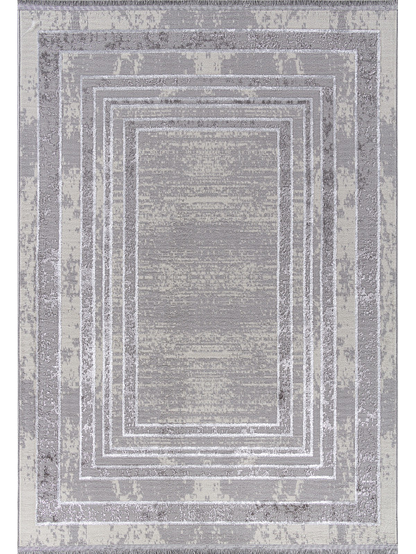 Ковер 1634G - GREY / GREY - Прямоугольник - коллекция LORA