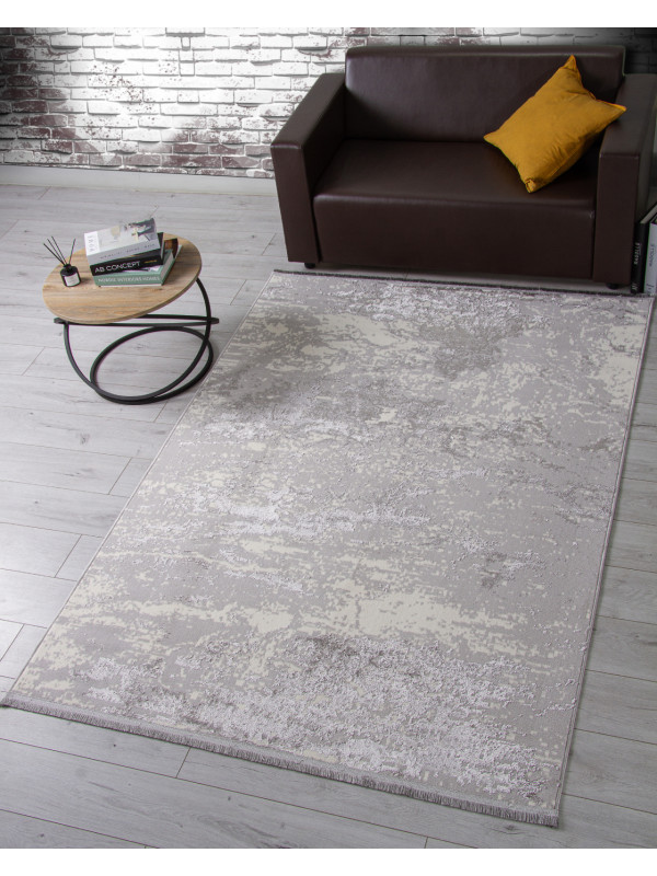 Ковер 3062G - GREY / GREY - Прямоугольник - коллекция LORA