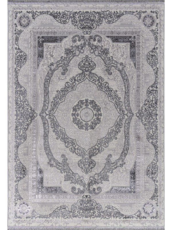 Ковер 3098G - GREY / GREY - Прямоугольник - коллекция LORA