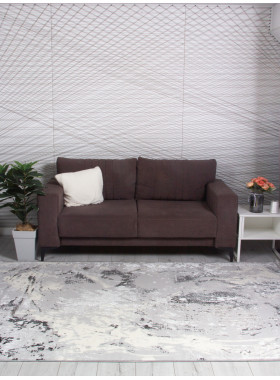 Ковер 7402G - GREY / GREY - Прямоугольник - коллекция LORA