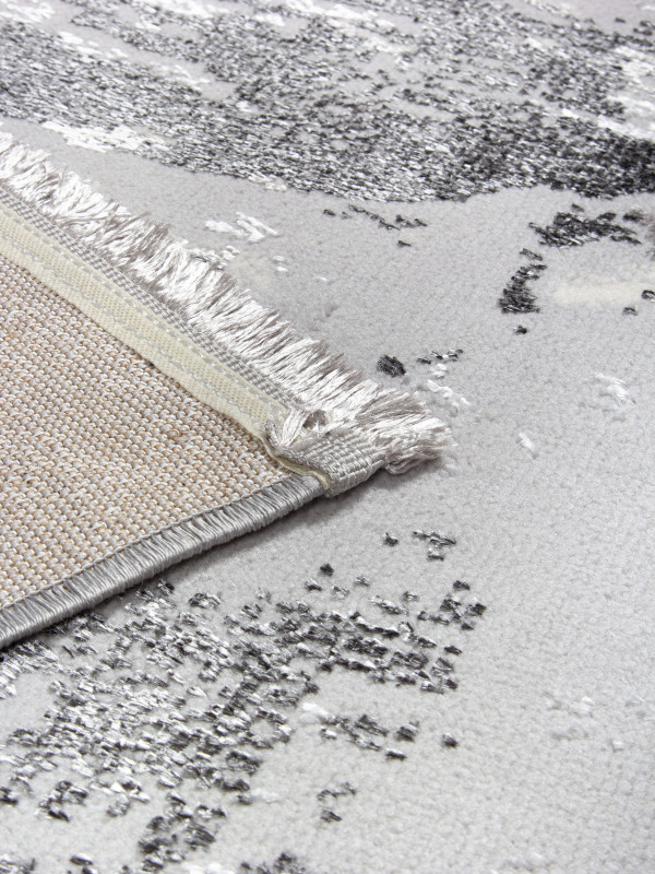 Ковер 7402G - GREY / GREY - Прямоугольник - коллекция LORA