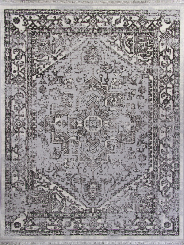 Ковер 8083G - GREY / GREY - Прямоугольник - коллекция LORA