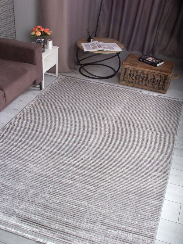 Ковер 9572G - GREY / GREY - Прямоугольник - коллекция LORA