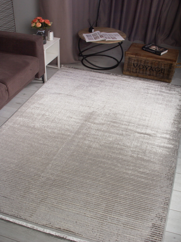 Ковер 9572G - GREY / GREY - Прямоугольник - коллекция LORA