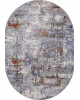 Ковер 5038A - COKEN D.GREY / BLUE - Овал - коллекция MARDAN