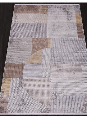 Ковер 20970A - GREY / D.GREY - Прямоугольник - коллекция MILANO