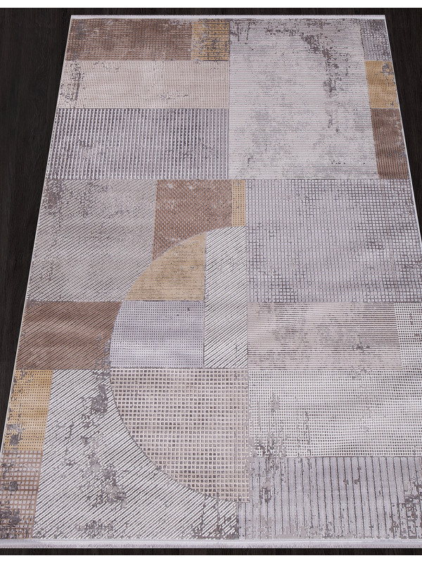 Ковер 20970A - GREY / D.GREY - Прямоугольник - коллекция MILANO