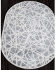 Ковер D967 - BLUE-CREAM - Овал - коллекция MIRANDA