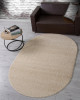Ковер T600 - LIGHT BEIGE - Овал - коллекция MOKKO
