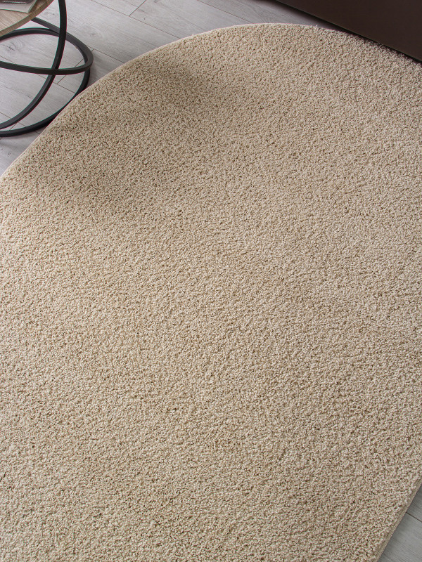 Ковер T600 - LIGHT BEIGE - Овал - коллекция MOKKO