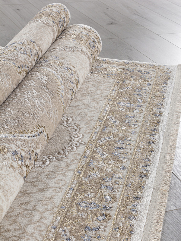 Ковер 27226 - BEIGE / BLUE - Прямоугольник - коллекция MOSSO