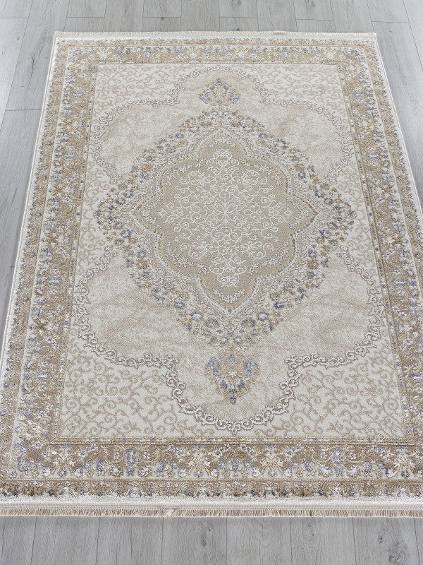 Ковер 27226 - BEIGE / BLUE - Прямоугольник - коллекция MOSSO