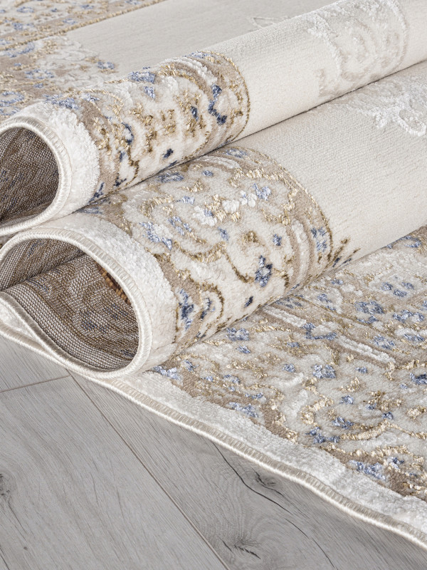 Ковер 27236A - CREAM / NAVY - Прямоугольник - коллекция MOSSO