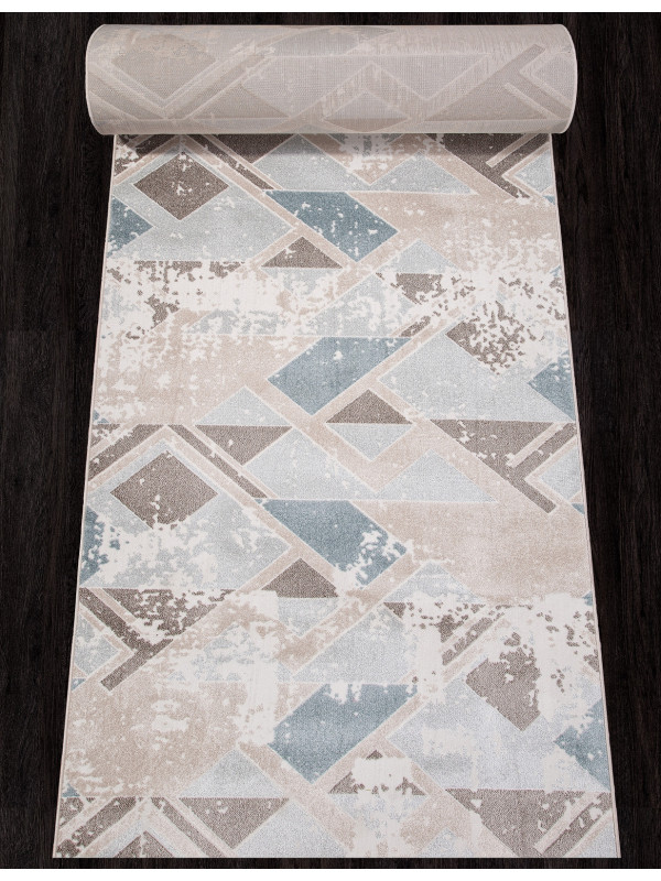 Ковровая дорожка D979 - BEIGE-BLUE - коллекция NATUREL