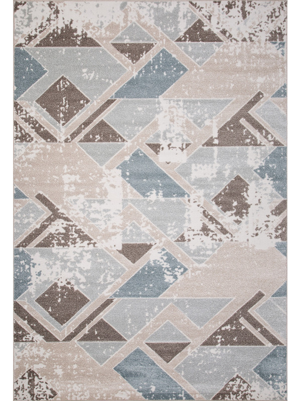 Ковер D979 - BEIGE-BLUE - Прямоугольник - коллекция NATUREL