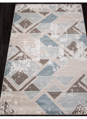 Ковер D979 - BEIGE-BLUE - Прямоугольник - коллекция NATUREL