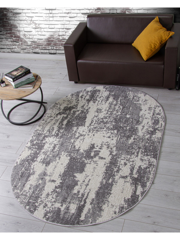 Ковер F229 - GRAY - Овал - коллекция NATUREL