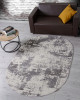 Ковер F230 - GRAY - Овал - коллекция NATUREL