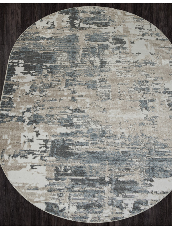 Ковер F231 - BEIGE-BLUE - Овал - коллекция NATUREL