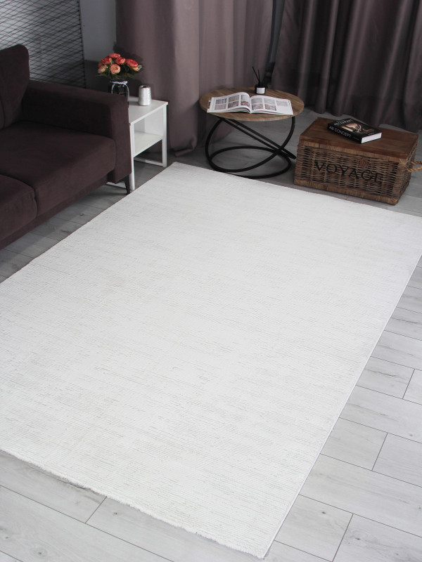 Ковер GL091W - WHITE / WHITE - Прямоугольник - коллекция NENSI