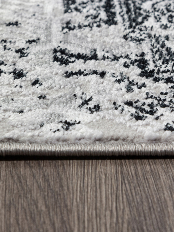 Ковер F281 - DARK GRAY - Овал - коллекция PALERMO