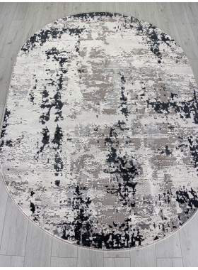 Ковер F282 - DARK GRAY - Овал - коллекция PALERMO