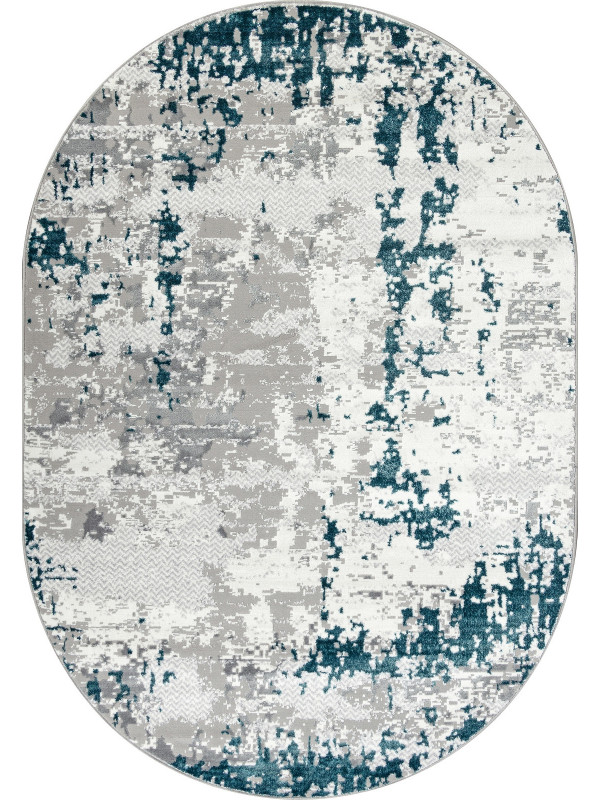 Ковер F282 - GRAY - Овал - коллекция PALERMO