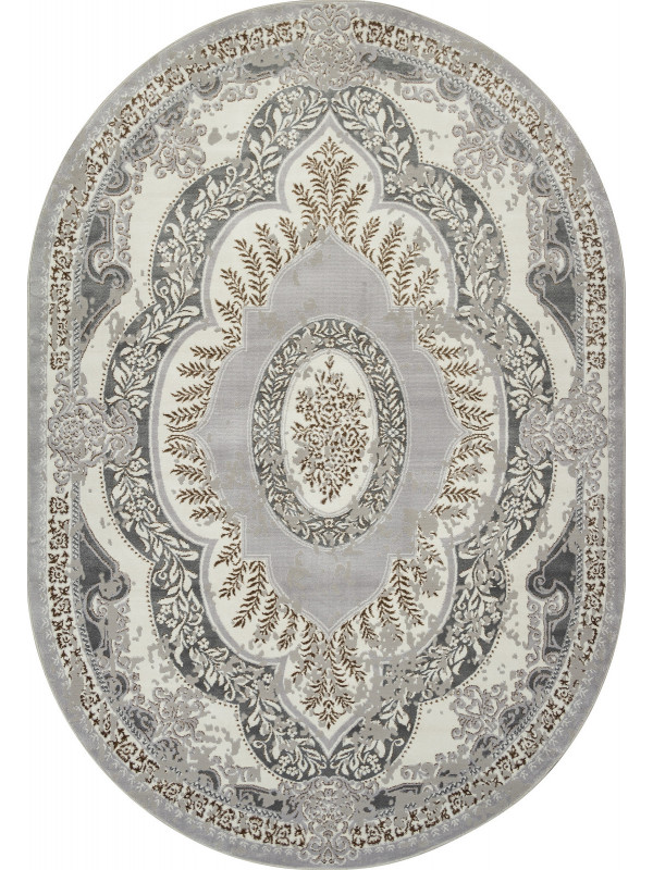 Ковер F290 - GRAY-GREEN - Овал - коллекция PALERMO
