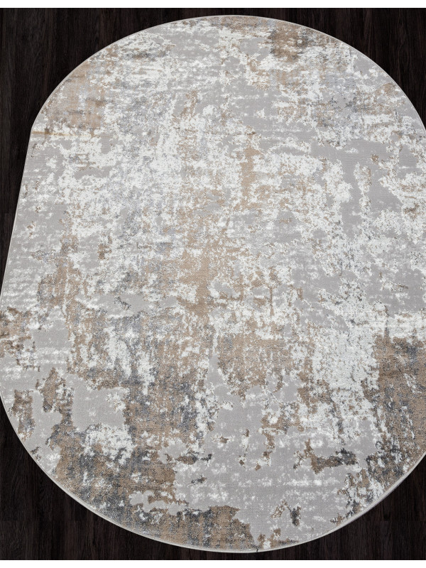 Ковер 00746B - BEIGE / GREY - Овал - коллекция PARADIZE