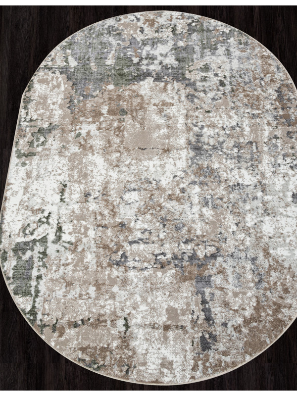 Ковер 01632A - L.GREEN / BEIGE - Овал - коллекция PARADIZE