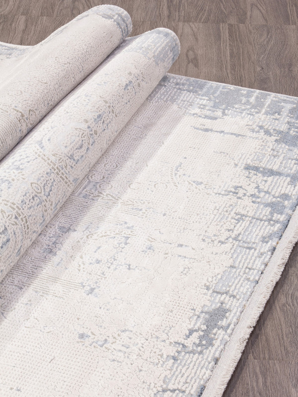 Ковер C545AG - L.GREY / BLUE - Прямоугольник - коллекция PERLA