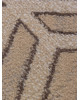 Ковер 06027A - BEIGE / DARK VIZON - Прямоугольник - коллекция PRAGA