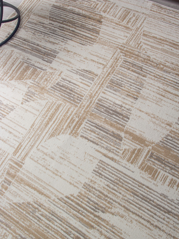 Ковер 06029A - TOZ GRI / BEIGE - Прямоугольник - коллекция PRAGA