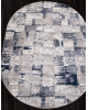 Ковер 8673 - GRAY-BLUE - Овал - коллекция RICHI